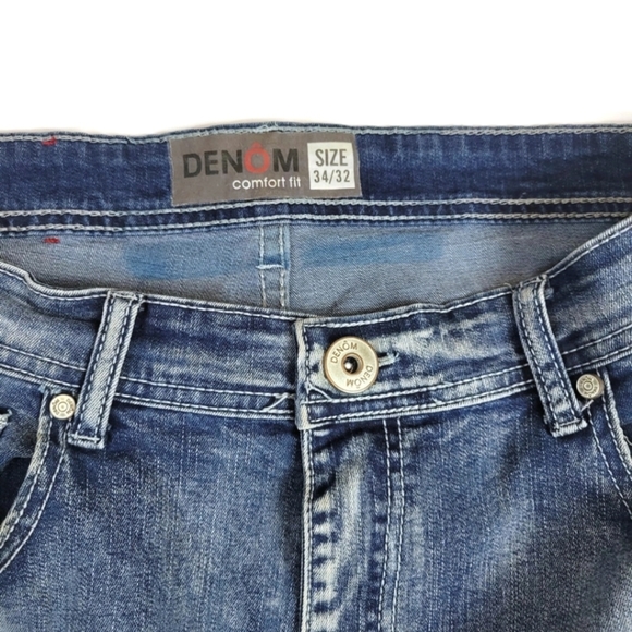 Denom Comfort Fit Distressed Jeans 34/32 - Picture 2 of 5
